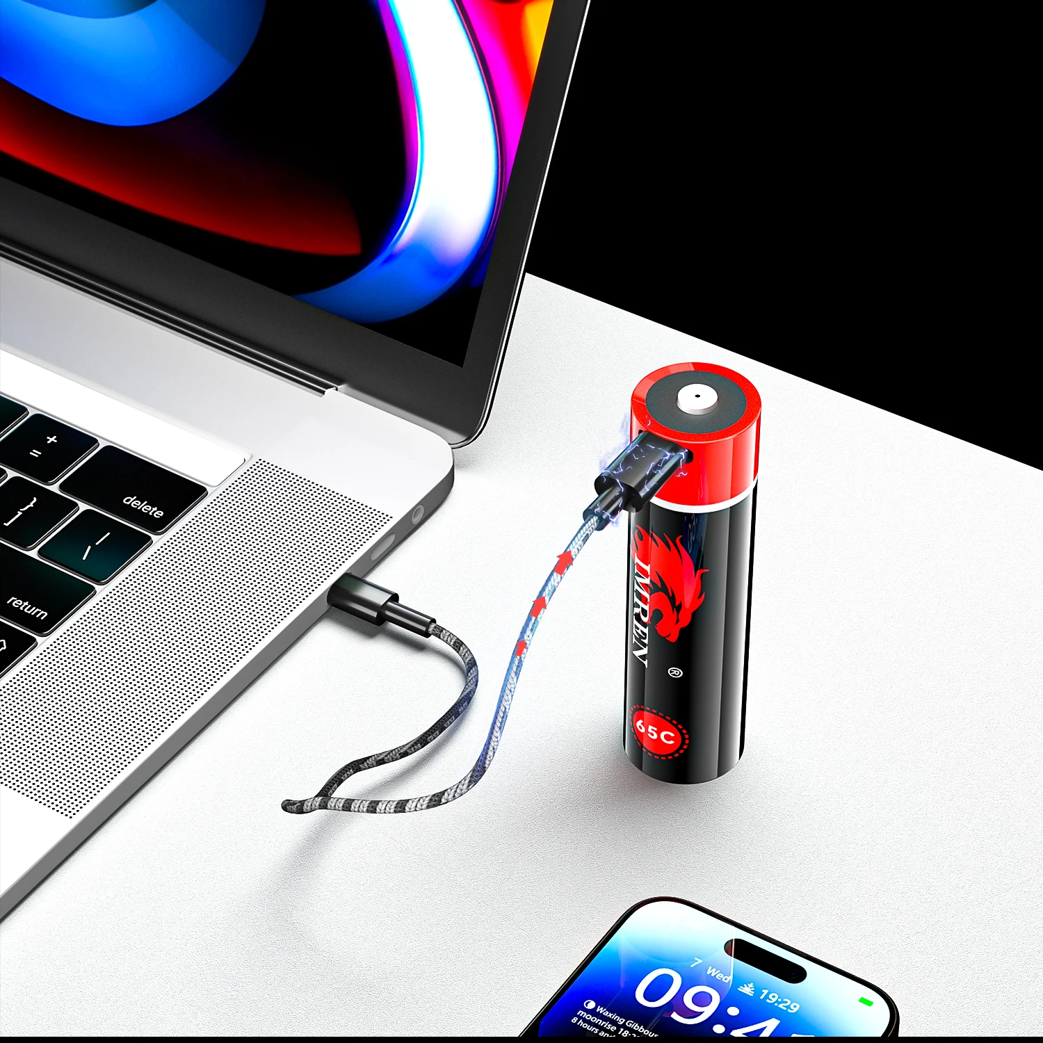 IMREN INR18650 3 7 В 18650 литий-ионная аккумуляторная батарея с микро-USB-C быстрой зарядки