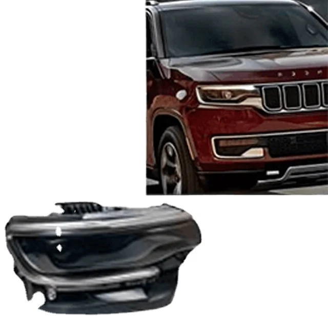 Newest Aftermarket ABS Headlights LED Head Light  Black Head Light For Wagoneer 2022+