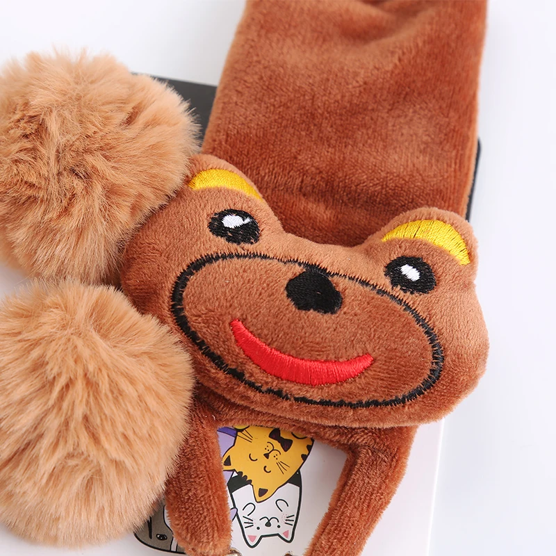 new animal Shape Play Gift Pet Cat Toy Set fake fur cat ball