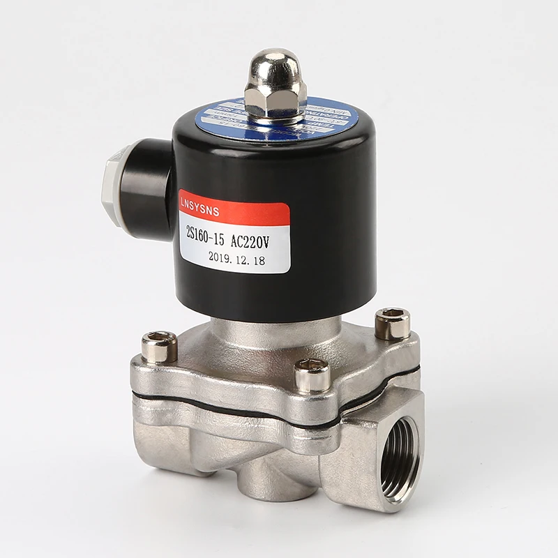 Top fashion water parker 220v ac hydraulic 12v 3 way solenoid valve DC 24V solenoid valve stainless steel
