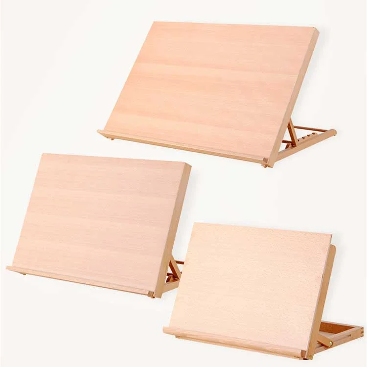 
A2 A3 wooden drawing board desktop painting easel beech wood easel 