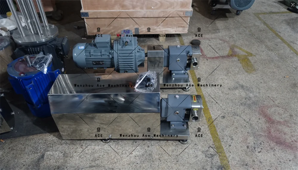 Ace High-Viscosity Self-Priming Ice Cream Chocolate Sauce Jam Liquid Transfer Rotor High Viscosity Honey Lobe Pump With Hand Car