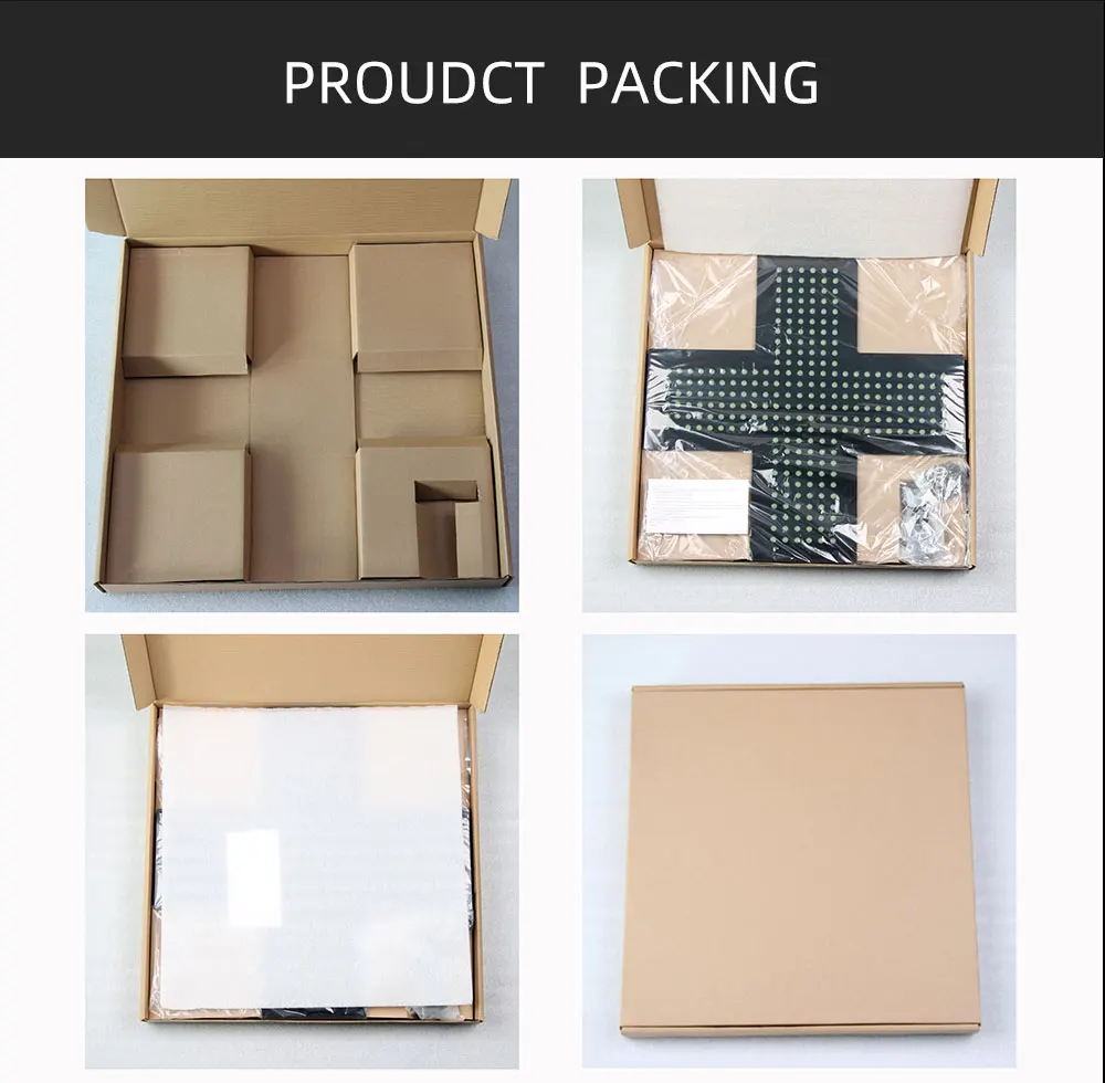 Factory direct export 12*12 inch  medicine store sign LED pharmacy cross sign light box LED sign