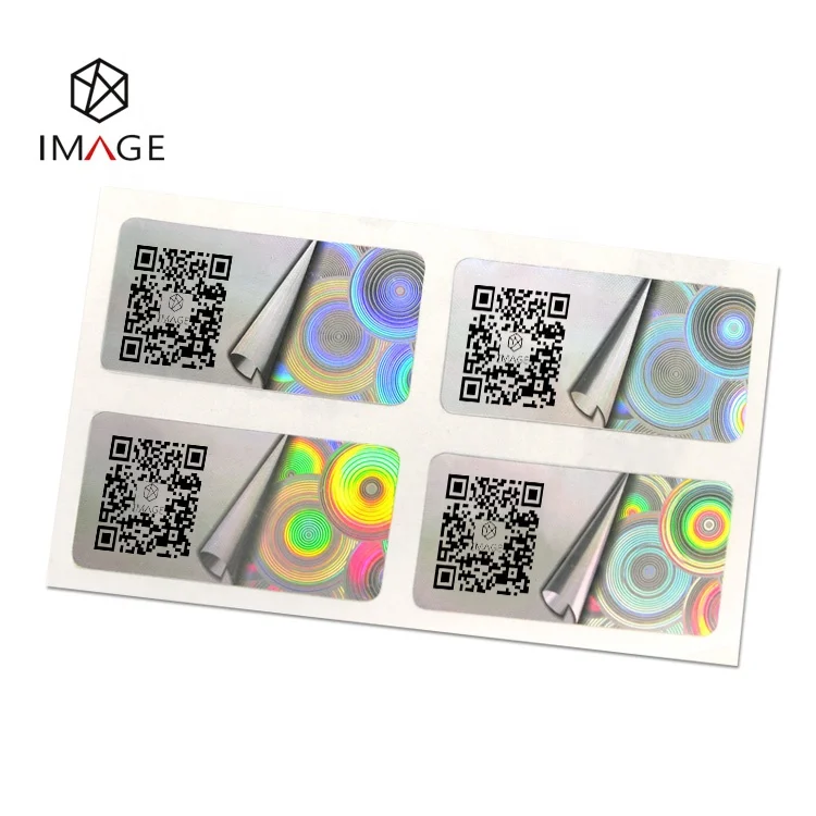 Логотип с возможностью печати на заказ/QR-код/защитная наклейка на штрих-код с голограммой