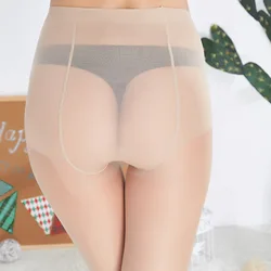 Manufacturers wholesale 5D Summer Pantyhose Without Departing Seamless Transparent Anti-Off Wire Ultra-Thin Crystal Silk Socks