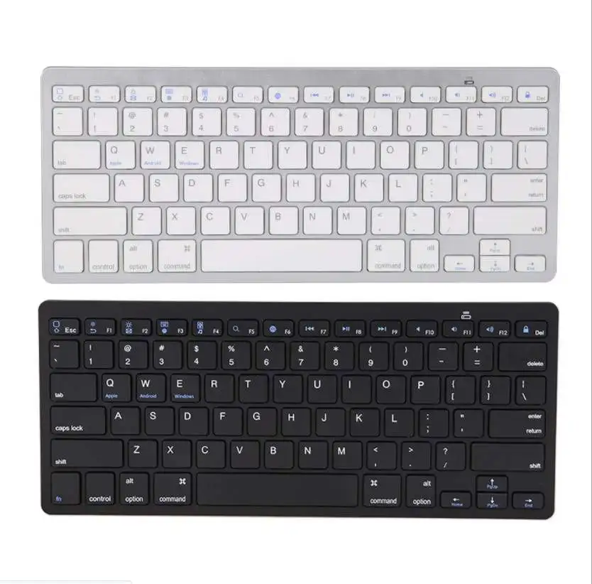 hot selling battery type German, French, Spanish, Korean, Russian, Arabic keys wireless keyboard