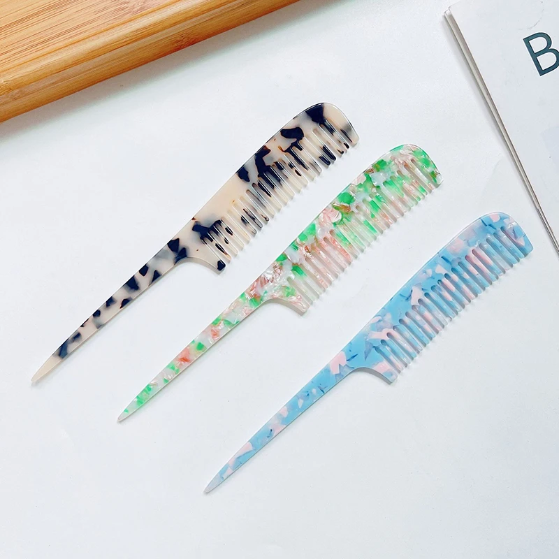 INS factory wholesale comb veil highlighting high frequency hair comb parting comb rat tail