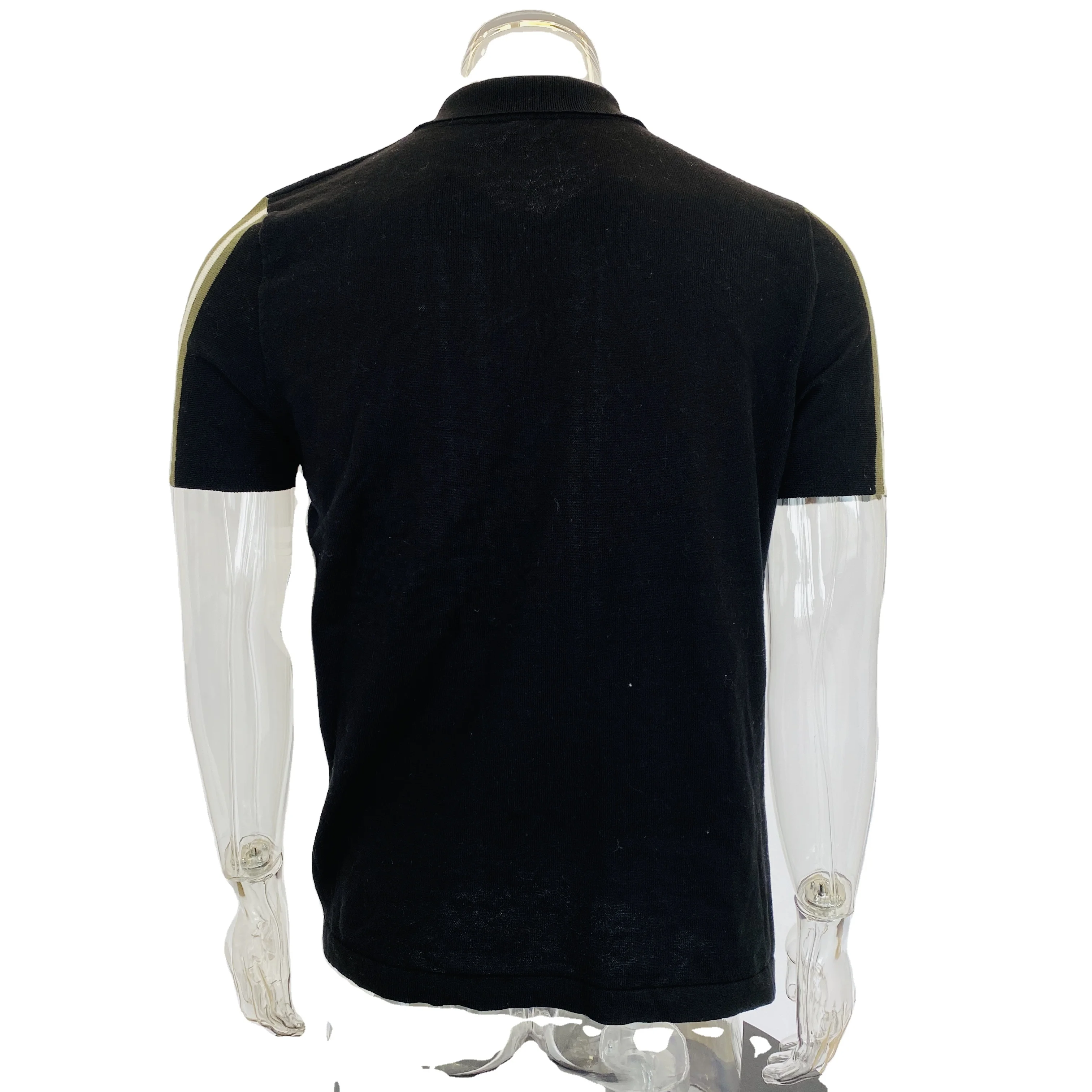 
Custom Solid Summer Men Polo Sweater Cotton Knit Pullover Plain Sweater 