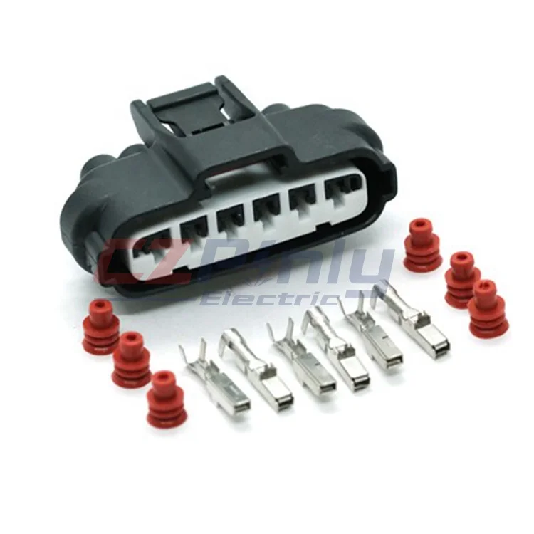 Водонепроницаемый педаль дроссельной заслонки корпус 90980-11858 7283-1968-30 6 pin женский автомобильный разъем провода