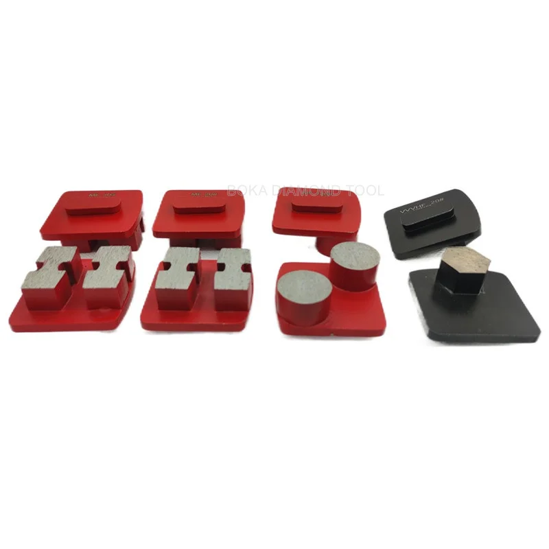 Redi lock diamond segment abrasive tools diamond concrete grinding block for Husqvarn floor grinder machine