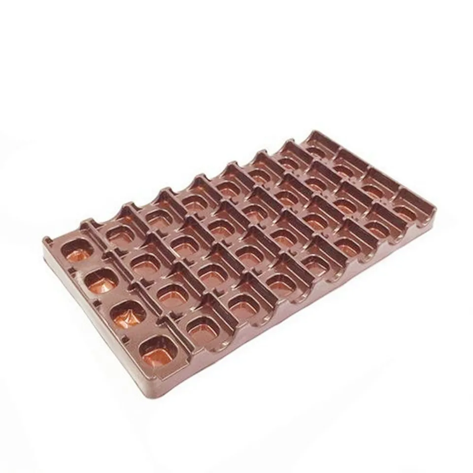 OEM design Chocolate blister tray candy insert tray thermoformed blister packing Food Grade