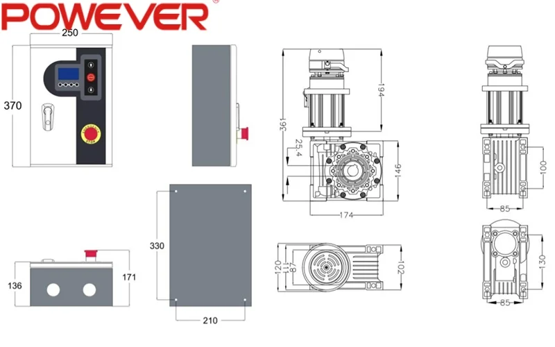 Умная высокоскоростная автоматическая дверная система с серводвигателем переменного тока инкрементным кодировщиком и контроллером