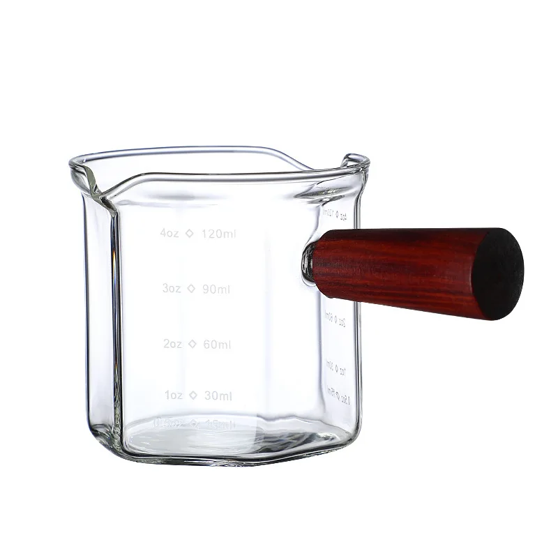 wholesale Glass double mouth measuring cup