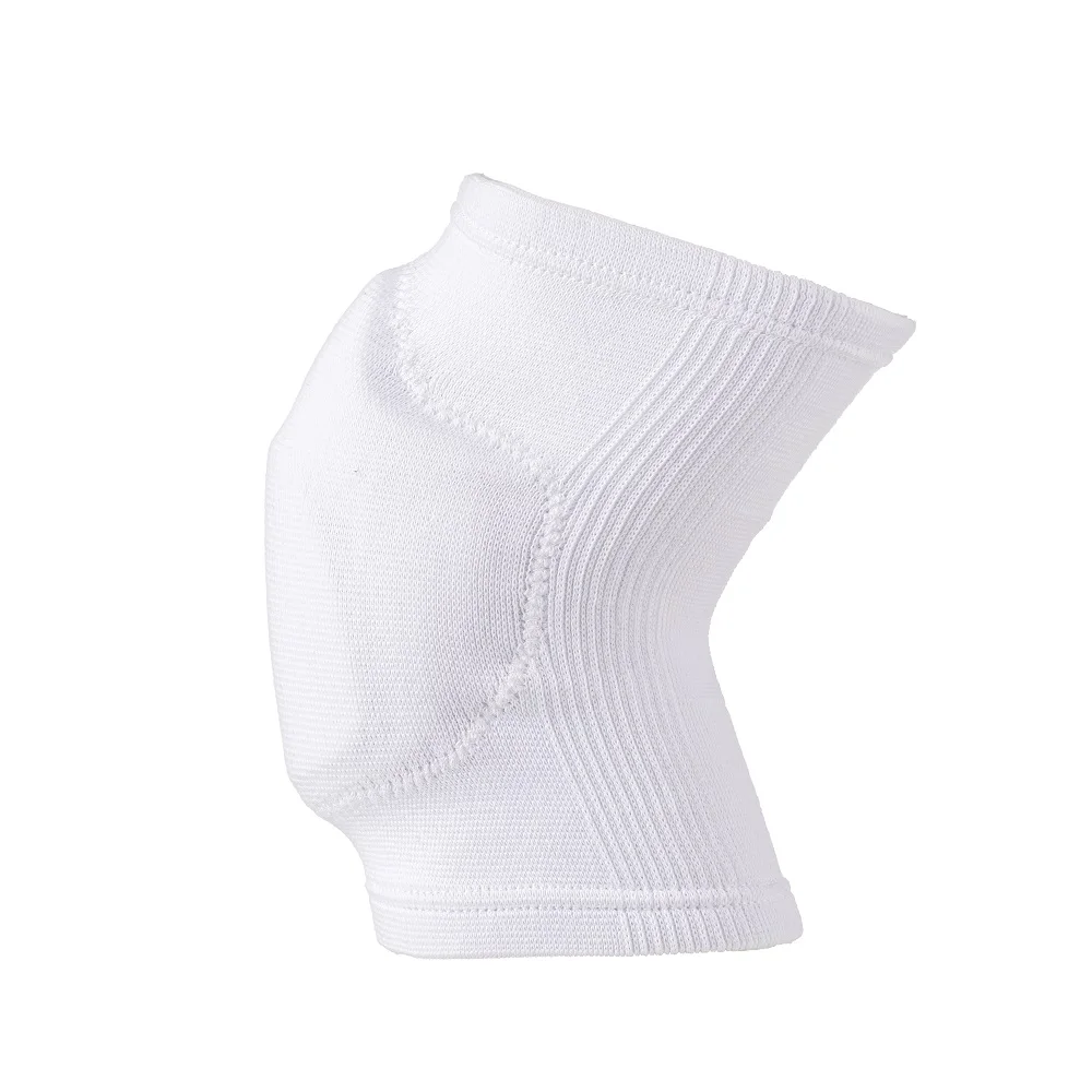 Hot selling black white custom color compression soft breathable stretch volleyball knee pad support