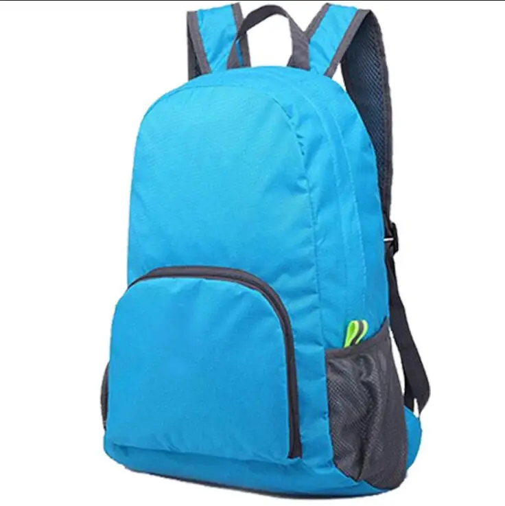 Promotional Cheap Outdoor Travel light Folding Back Pack Polyester Foldable Backpack In Stock