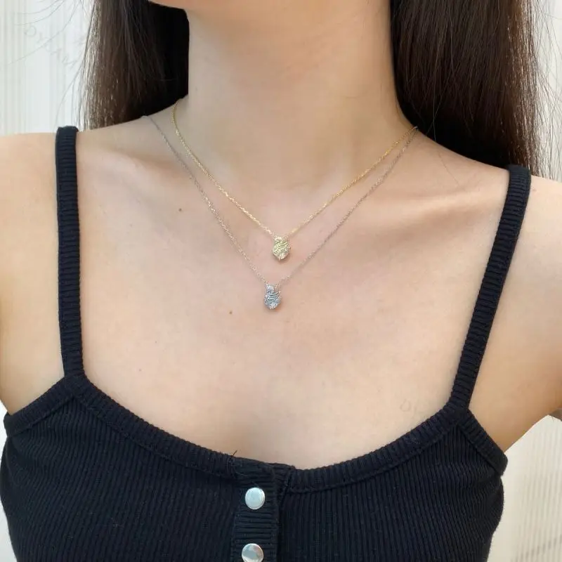 A700033 Yiwu Huilin Jewelry crystal heart Big Middle Little Lil Baby sis Soul sisters Mum Dad Family member necklace sets