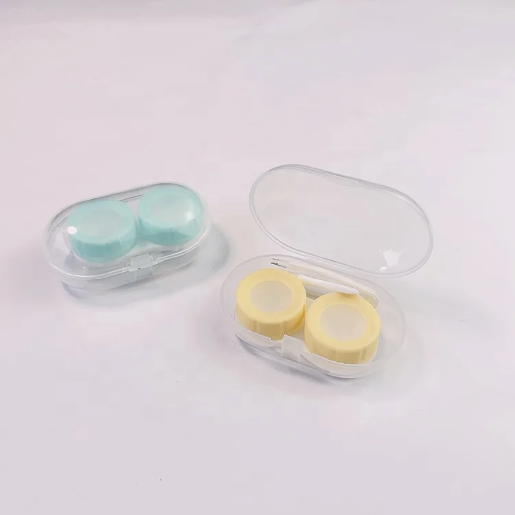 Multicolor Contact Lenses Cases With Suction Stick For Contact Lens Inserter Remover Eyewear Accessories  P-1007