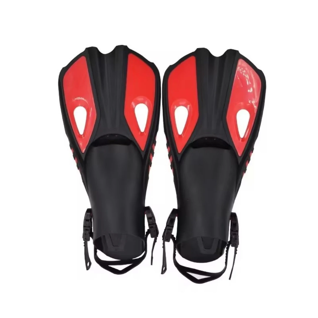 XS Adjustable Swim Fins Snorkel Fins for Lap Swimming Travel Size Scuba Diving Flippers for Adult Snorkel Swimming Training