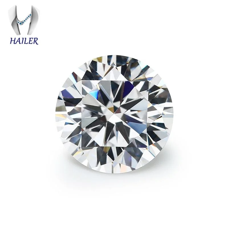 Latest hot selling GH round diamond cut  loose moissanite stone price per carat