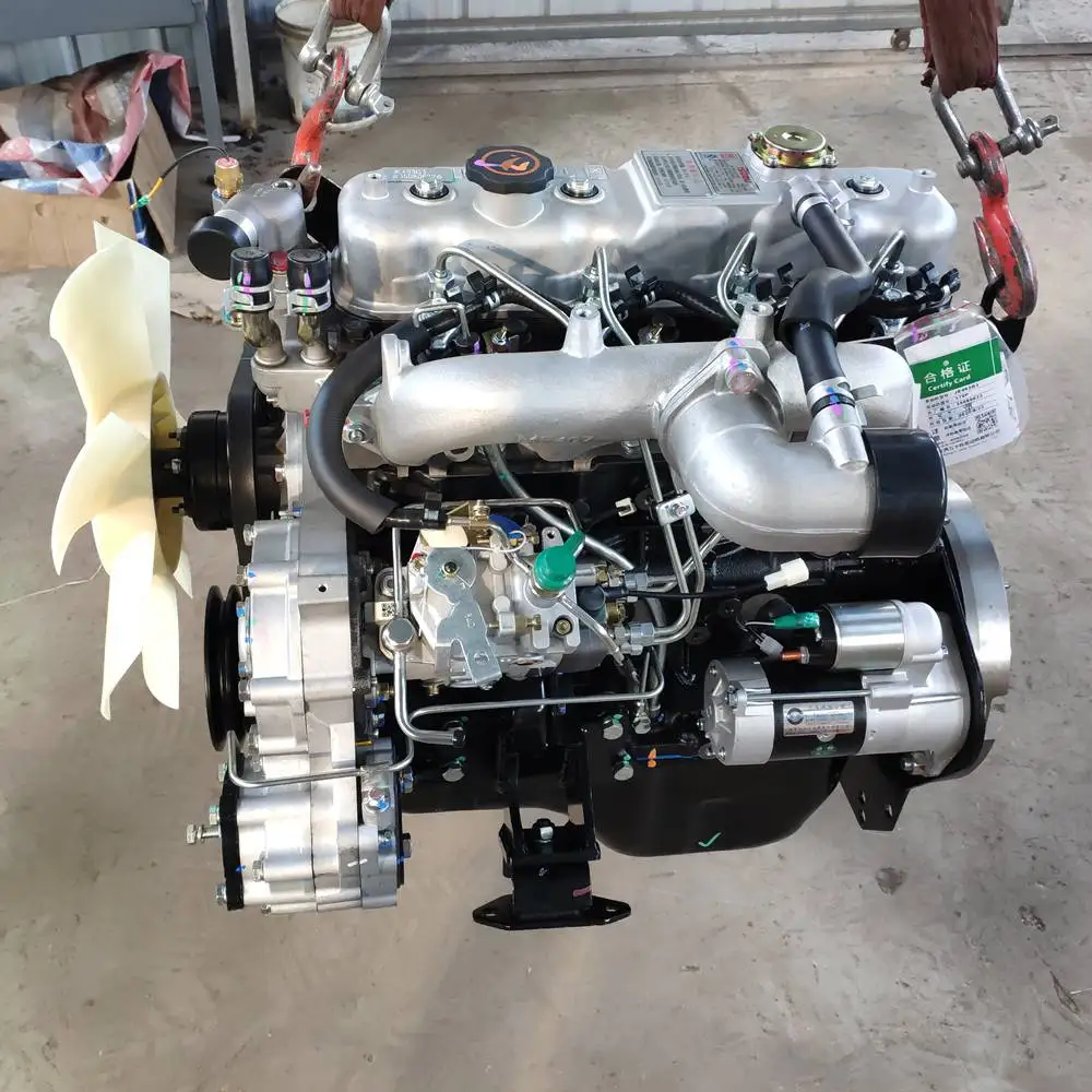New JX493G3 Series 4cylinder Diesel Engine Engine Assembly for ISUZU Wooden Box Provided 3 Months 320 85 KW(116HP) In-line