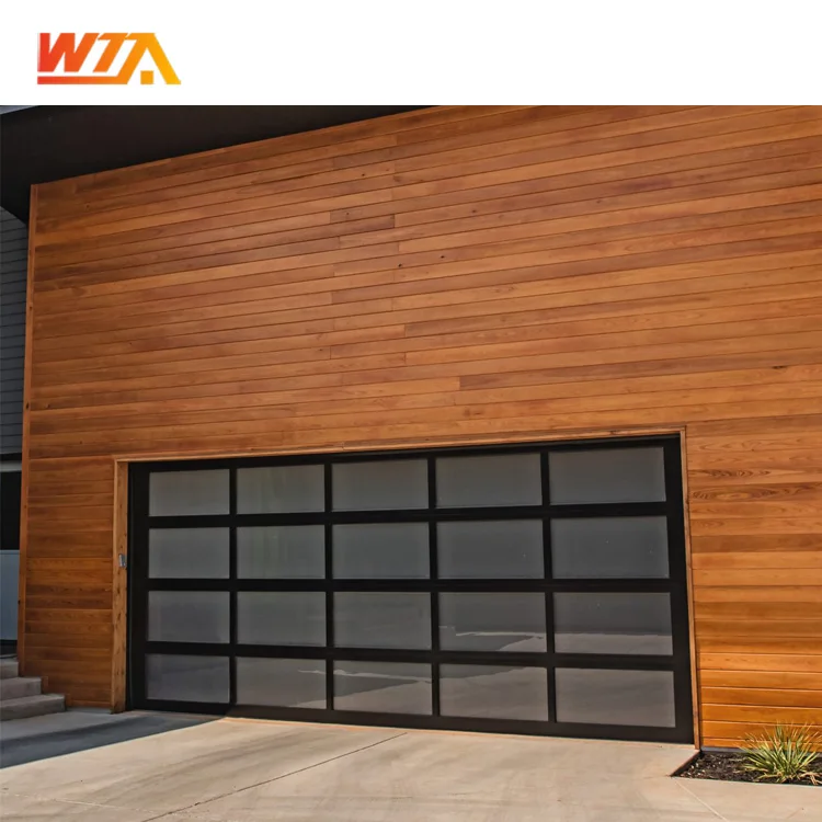 5 мм настоящая закаленная стеклянная раздвижная дверь гаража