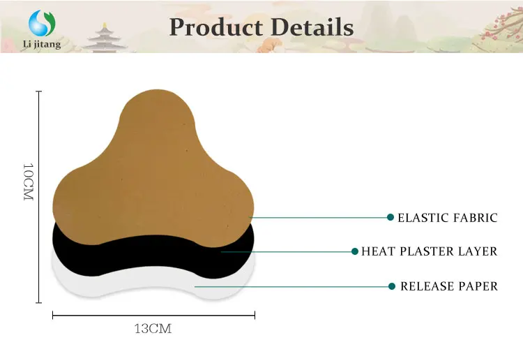 Chinese Pain Patches Herbal Cervical Spine Pain Relieving Plaster Cervical Vertebra Pain Patch for Muscle Joint Ache