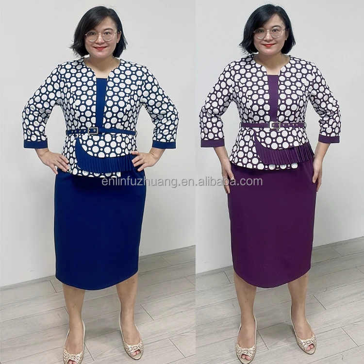 Geelinm brand turkish office dresses floral casual dresses