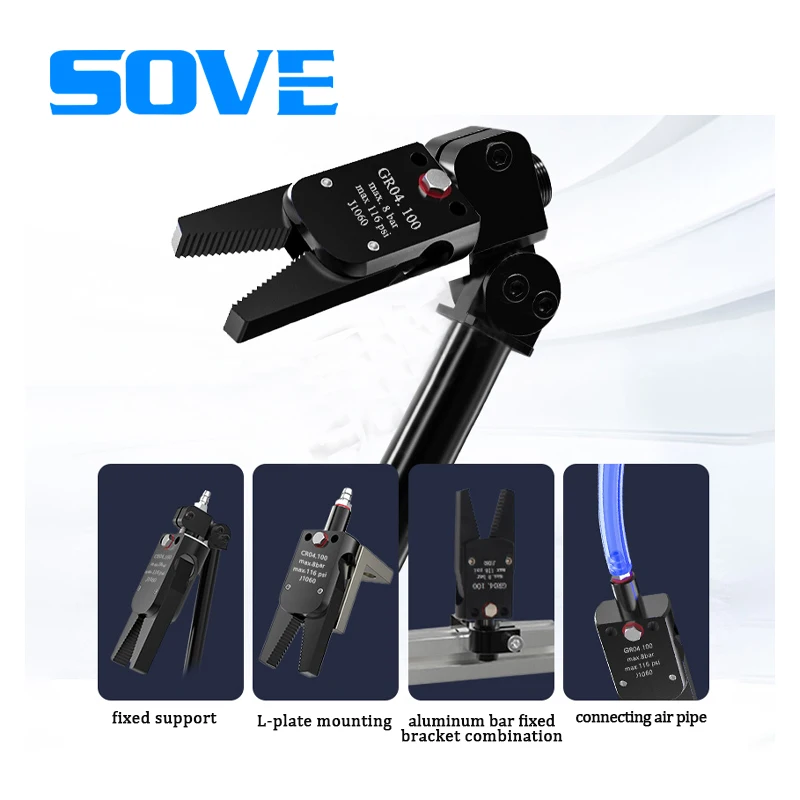 pneumat gripper Manipulator Accessories Mini Cylinder Mini-A Injection Machine Nozzle Pneumatic Clamp Robot Grippers