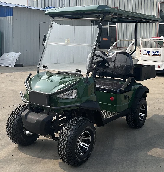 sharefer 4 seats off road electric golf cart 4-wheel lifted golf kart 4 passengers golf car 2+2 seater ATV