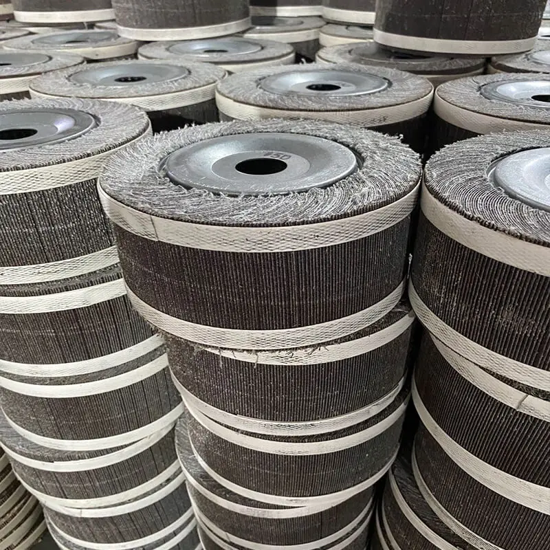 Abrasive Tools 100-350mm Sanding flap wheel Aluminium Oxide Emery Cloth Polishing Wheel for Stainless Steel