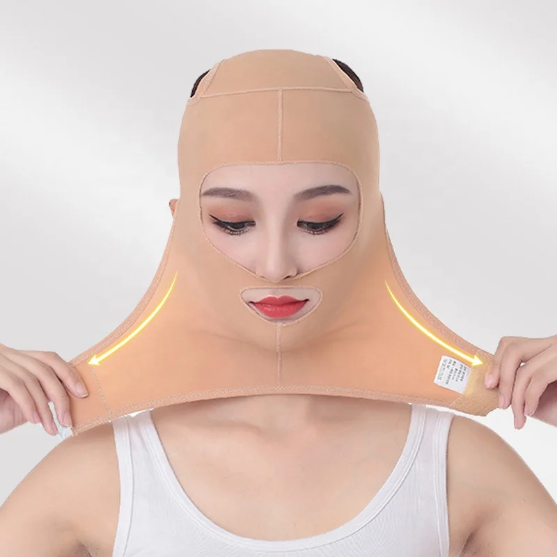 5010 Wholesale Reusable V-line Face Chin Cheek Lift Slimming Belt Facial Anti Wrinkle Bandage Reduce Double Chin Face Shaper