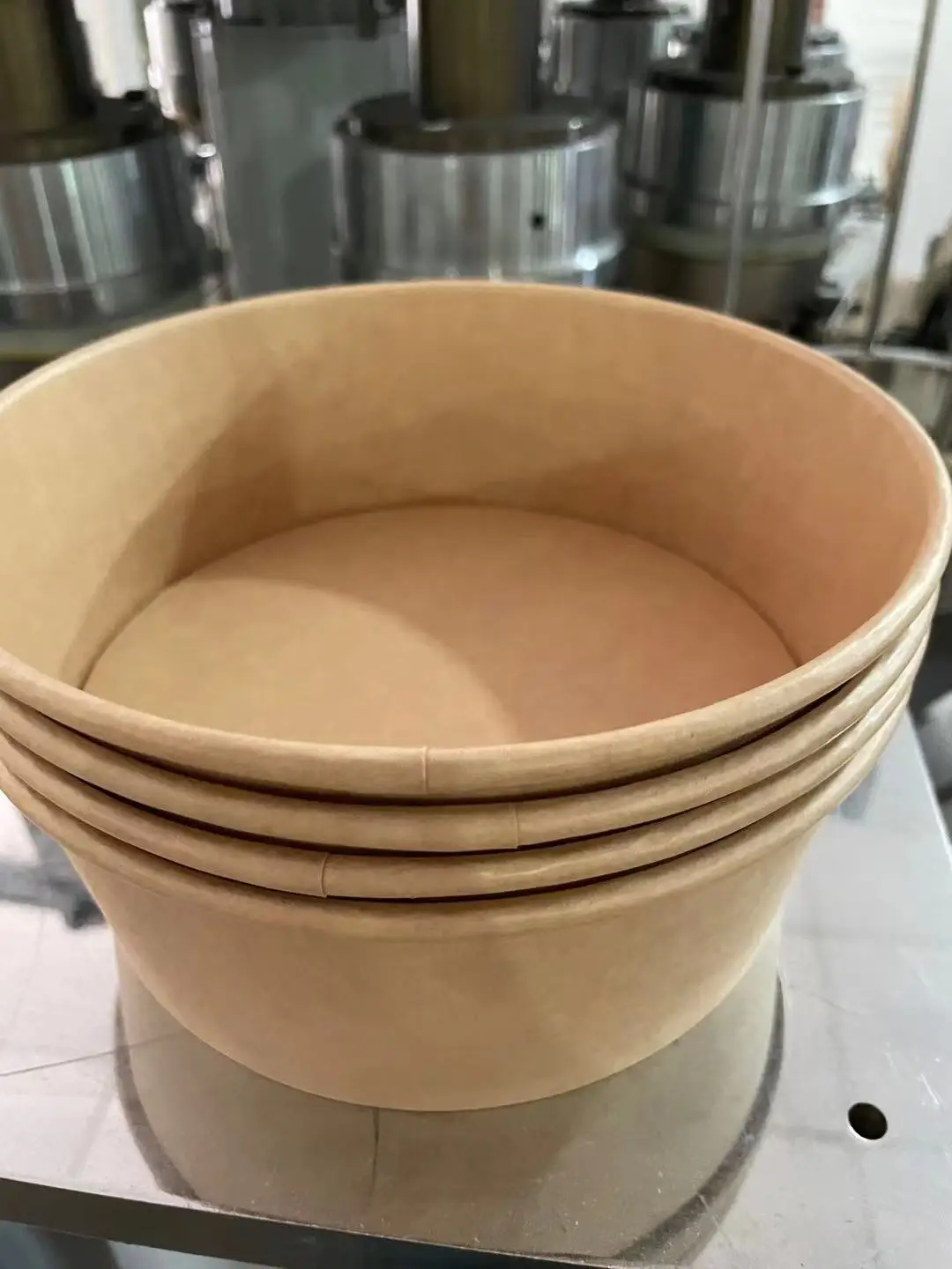 High speed disposable kraft paper soup cup paper bowl porridge bucket popcorn bucket salad bowl making machine