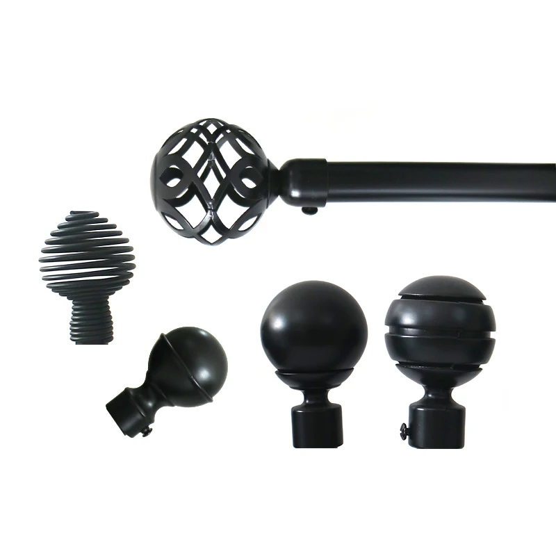 Лидер продаж, Лучшая цена, железные сверхпрочные настенные кронштейны для занавесок, роскошный железный стержень для занавесок