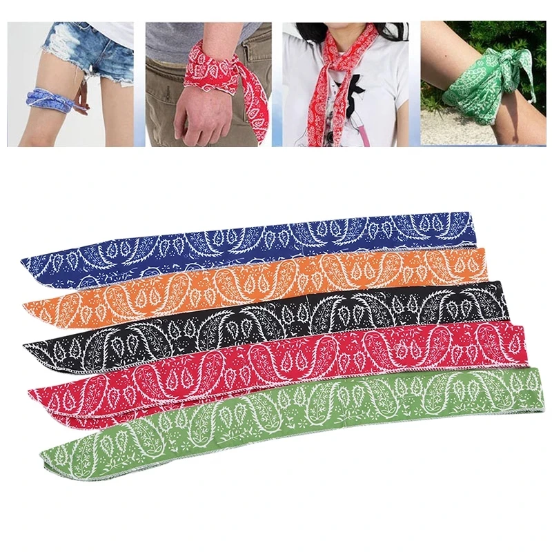 Wholesale custom reduce temperature moist cool ice pack scarf neck cooler Ice scarf