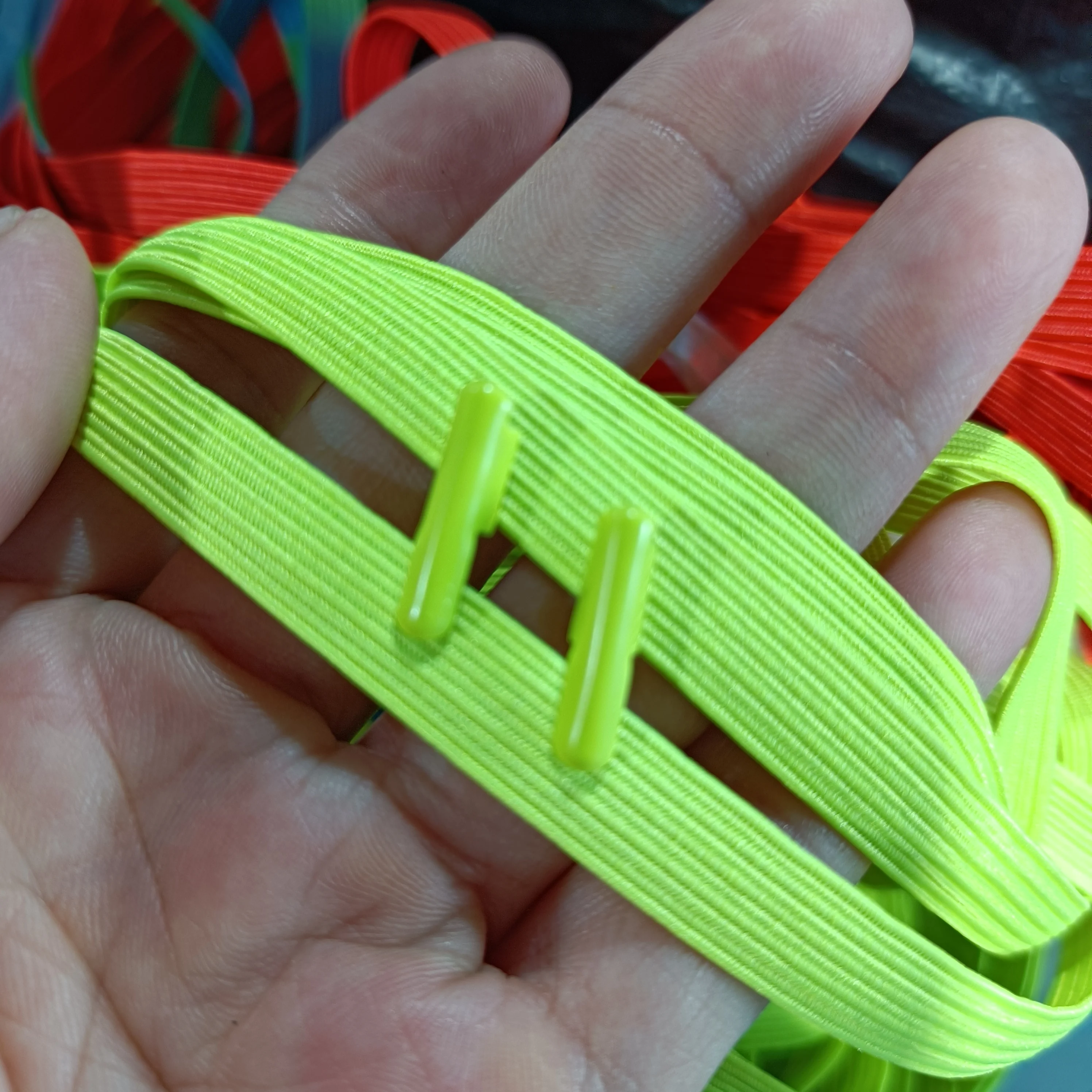 Custom 4mm 6mm 8mm 10mm Braided Elastic Band High Quality Flat Elastic Cord Strong Elastic Rope for Sewing Waistband Shoelace
