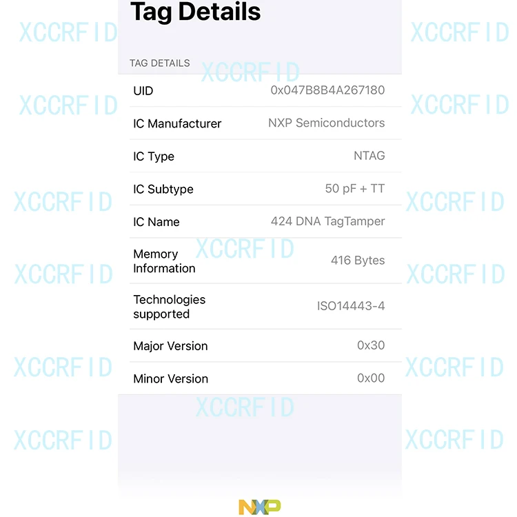 NTAG 424 ДНК-Метчик RFID карта