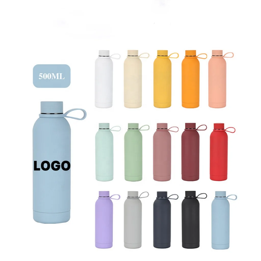 500ml Small Mouth Double Wall Vacuum Insulated Bottles Stainless Steel Sports Water Bottle