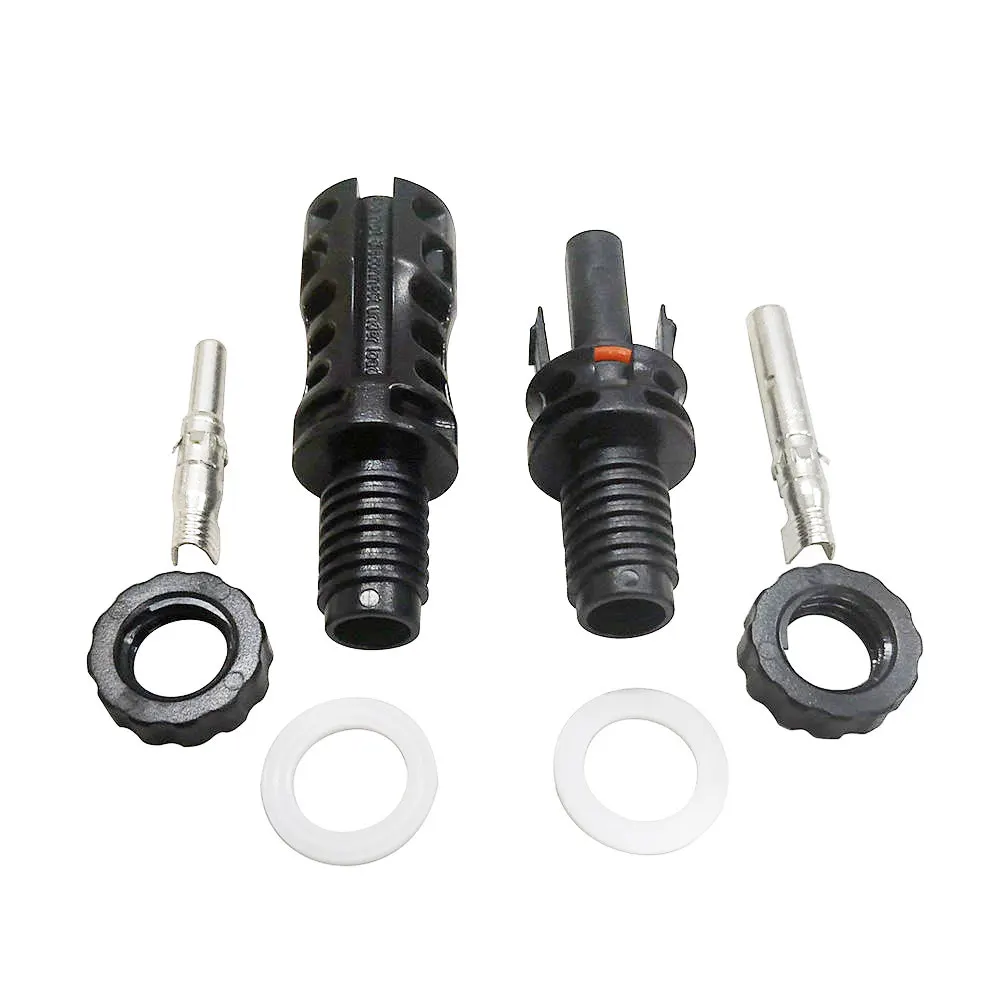 TUV Customized IP 68 Waterproof solar Connector male and female Ip68 PV  Connector 1500V Solar Panel Cable Connector