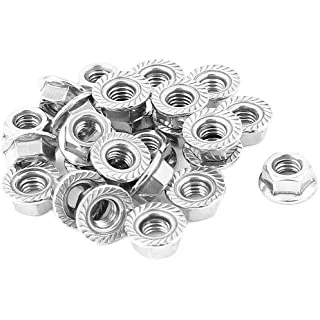 304 stainless steel outer hexagon flange female M4/M6/M14/M16 nut with washer screw nut