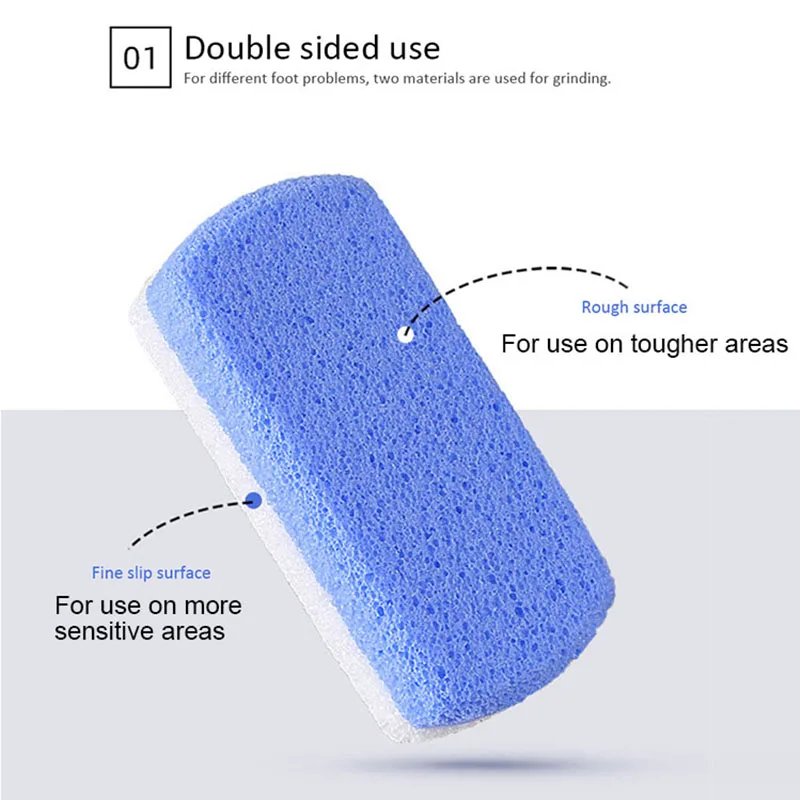 Factory sale 2 in 1 pumice stone rasp foot file callous remover pedicure care tool dead hard skin exfoliator feet scrubber