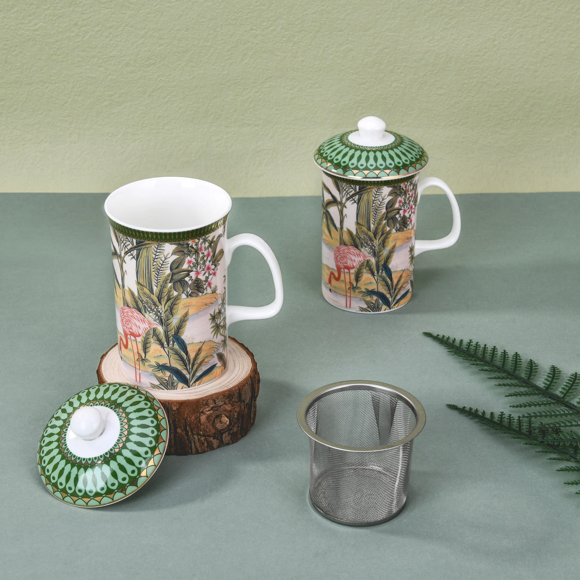 Ceramic Vintage Tea Cup & Saucers Set of Cups Porcelain Coffee & Tea New Bone China Teaware Floral Tea Mug Set Gift Box