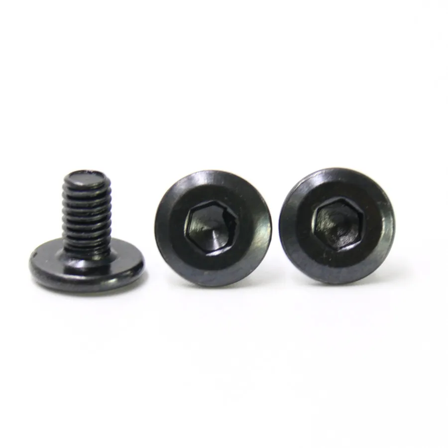 Low profile head screws Black stainless steel low profile head hex socket drive carbon steel screw