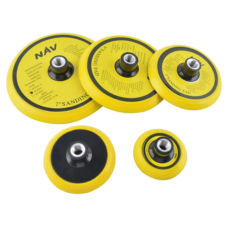 3Inch Abrasive Hook and Loop Backer Backing Yellow Polishing Pad For Car Polisher
