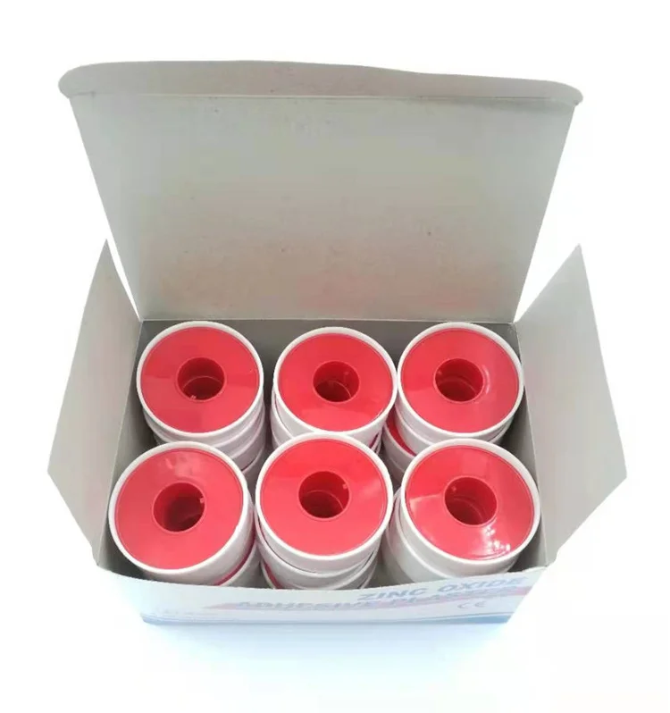 medical supplies Medical Adhesive cotton sports bandage White colored adhesive zinc oxide tape