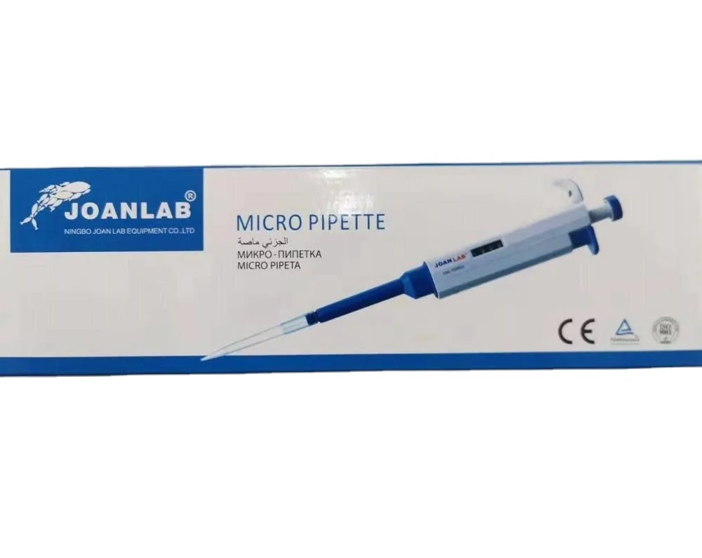 10ul Laboratory Biochemical Durable Single Channel Adjustable Volume Micro Pipette