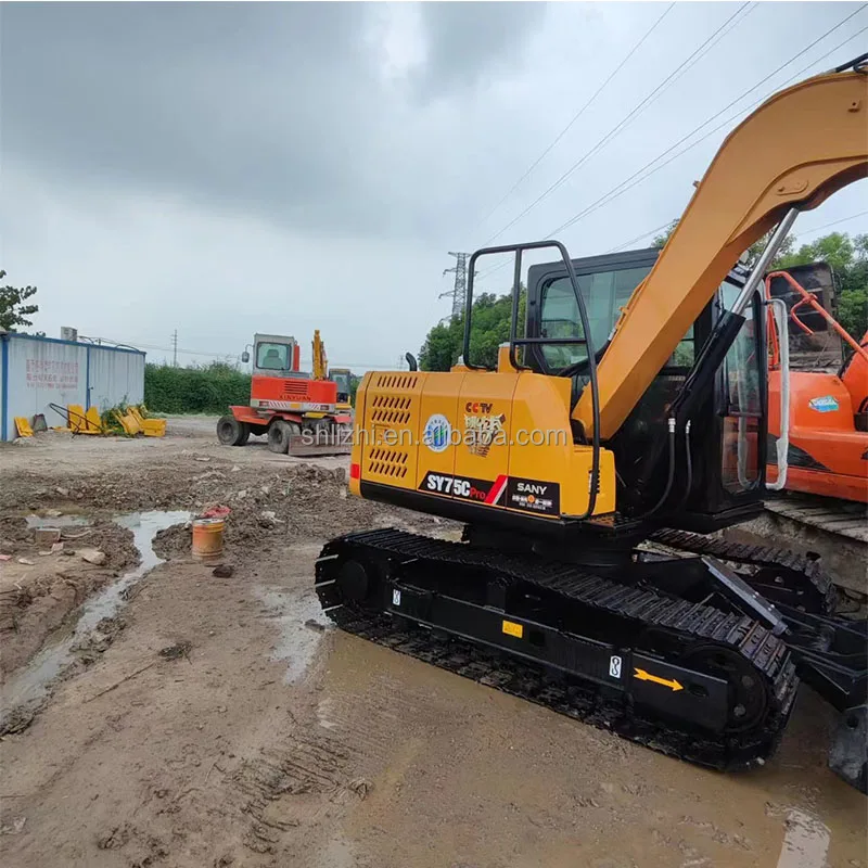 Chinese excavator  SANY SY75 pro SY75c  7ton SANY Excavator Used Excavator  for Sale