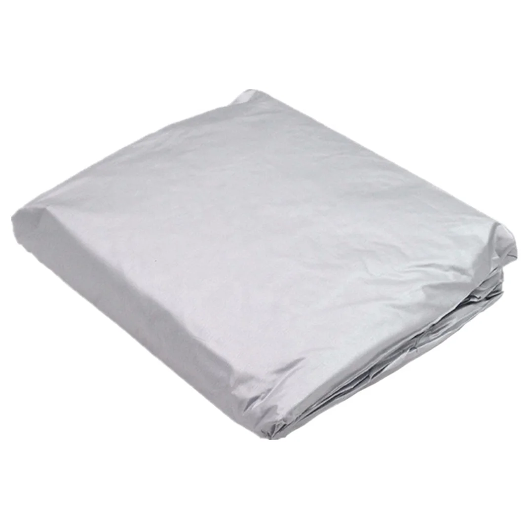 Universal Waterproof Full Wrap Car Cover Outdoor Business Cotton Sun Protection Dust Prevention Rain and Snow Car Clothes Silver