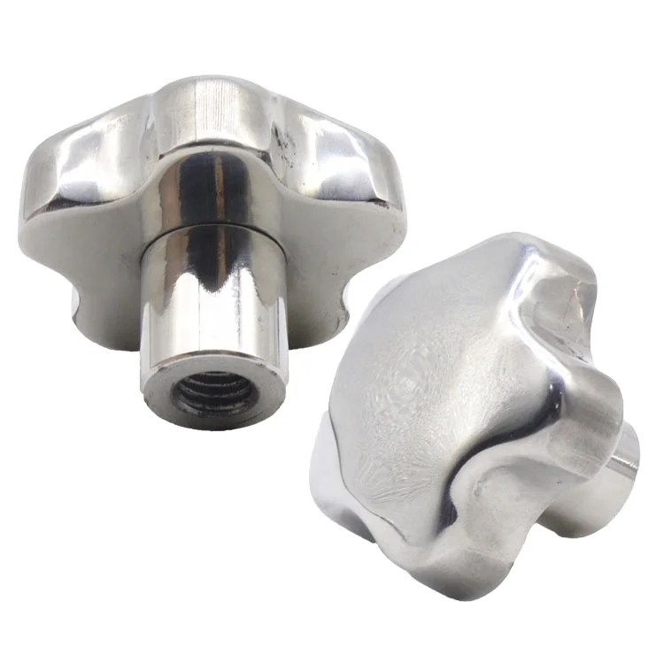 CNC machined turning milling machining parts stainless steel star thumb nut