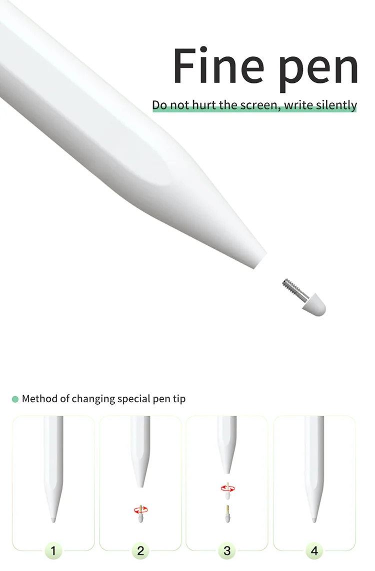 
WIWU Newest Smart Active Palm Rejection Magnetic Stylus Pen for iPad and Touch Screen 