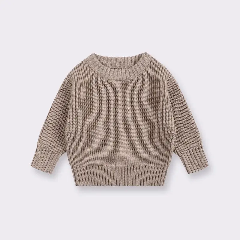 Customized boy children clothing long sleeve cotton knitted kids sweaters wholesale